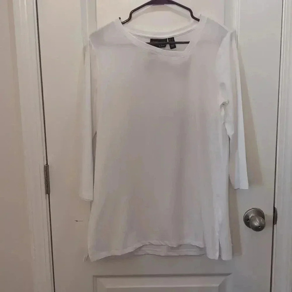 Attitudes by Renee Asymmetric Neckline Tunic Womens - Picture 2 of 8